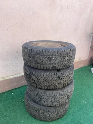 Vând Roti 205/55 R16 jante de tabla + Anvelope M+S DOT 2020  - imagine 2