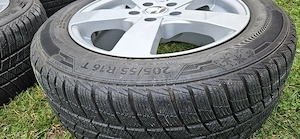 Set jante aliaj plus anvelope iarnă Barum Polaris 5, 205/55/R16, Skoda - imagine 3