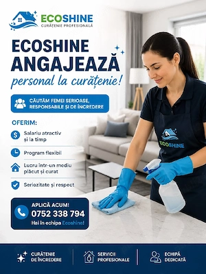 Angazez personal la curatenie 