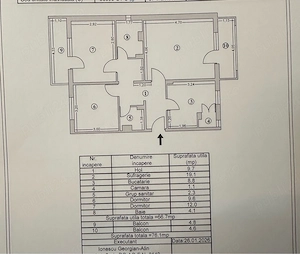 Apartament 3 camere decomandat