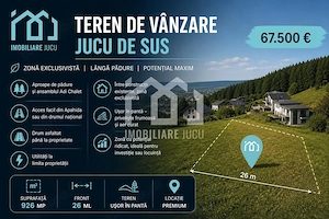 Teren Premium 926 mp în Jucu de Sus | Zonă Exclusivistă lângă Pădure
