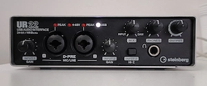 Interfață audio Yamaha Steinberg UR22 (24-bit 192kHz, Preampuri D-PRE)