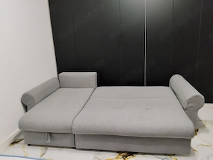 Canapea extensibilă cu spatiu de depozitare 