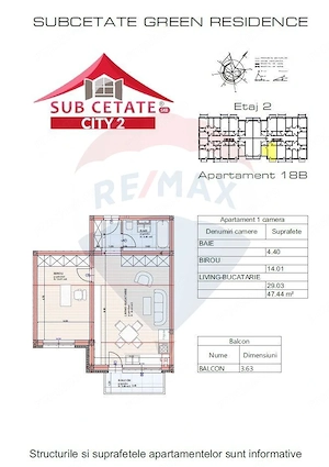 Apartament tip studio de vânzare în Sânpetru, Subcetate, intabulat - imagine 9