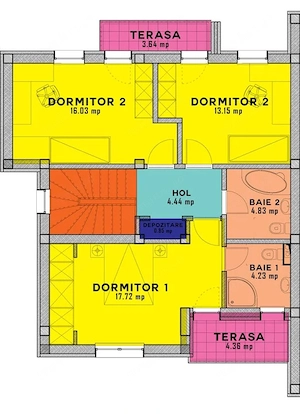 Casa Otopeni, 141mp, 23August, lot teren 265mp - imagine 3
