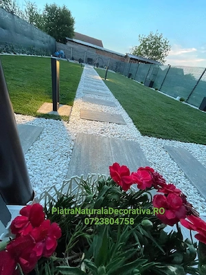 Spartură de Marmură Albă,Piatră Naturală pentru  Decor ,Peisagistică