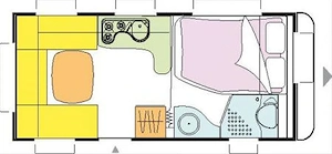 Rulota KNAUS SUDWIND 450 FU -Se vinde cu garantie 6 luni .Avem 9 RULOTE in parc diverse modele - imagine 10