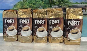 Cafea boabe, Fort, 100% Robusta, 1 kg (stoc 5 kg)