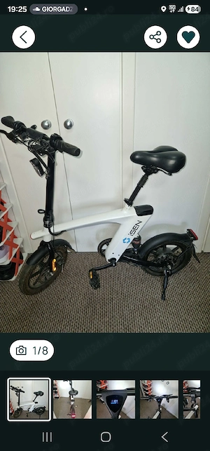 bicicleta electrica isen H1