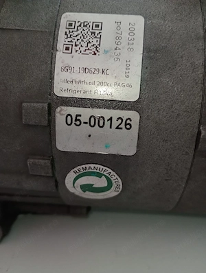 Compresor AC Ford Mondeo 4 / S-Max / Galaxy 1.8 - 2.0 TDCi RECONDIȚIONAT  - 6G91-19D629-KC conducte  - imagine 3