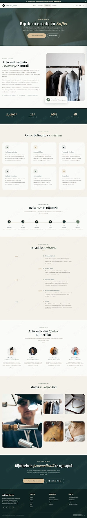 Template complet funcțional bijuteri handmade - imagine 3