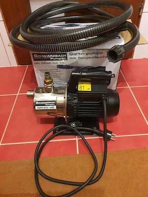 Pompa de gradina, fantana put Schwarzbach GPI 55 46 ca noua, inox