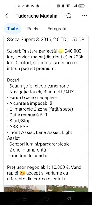vand skoda superb3 - imagine 4