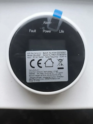 Detector gaz 3 in 1, ZX-GS21, Wi-Fi, monitorizare temperatura