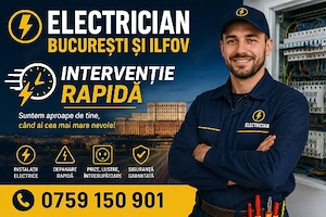 Electrician bucuresti ilfov cu experienta in domeniu