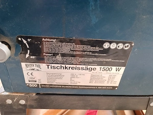 Fierăstrău circular de masă Mister Tool 1500W