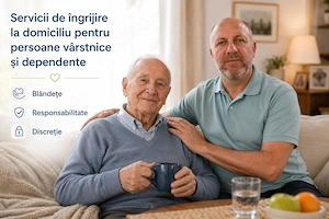 Îngrijire persoane dependente (bărbați)   plata prin tichete ANOFM, simplu și corect