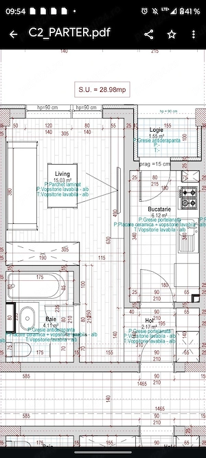 Proprietar | Garsonieră LUX Parter | Încălzire Pardoseală + AC + PARCARE | Chiajna - imagine 3