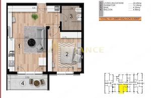 15 MINUTE METROU BERCENI - STUDIO - 86.000eur TVA INCLUS - imagine 7