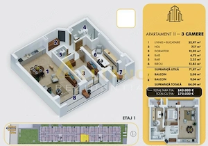 {Metrou Berceni, doar 5 minute} | Apartament 3 camere |