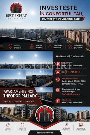 2 Camere Premium | Parcare Inclusă | 5 Min. Metrou Nicolae Teclu | Finalizat