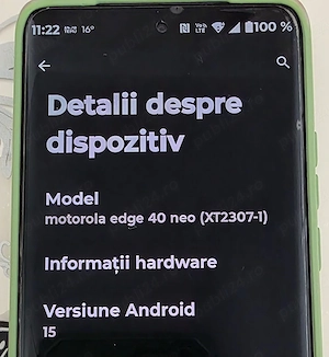 Telefon Motorola Edge 40 Neo 256 GB Memorie  RAM 12 GB+4GB (RAM boost) - imagine 2