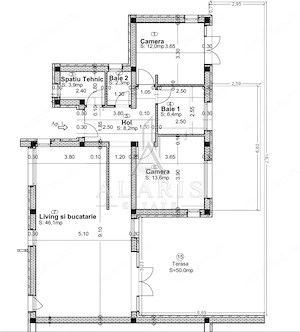 Duplex cu 3 camere, 2 bai, in Mosnita - imagine 12