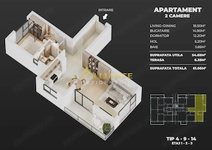 Ap 2 si 3 camere Ame Rezidence Exclusivitate - imagine 6