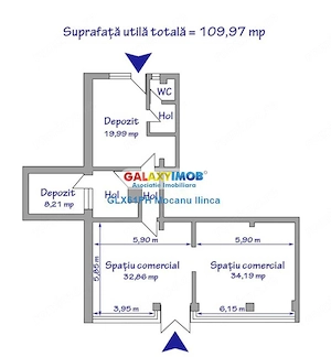 Inchiriere spatiu comercial 110 mp, Piata 9 Mai, Ploiesti - imagine 3