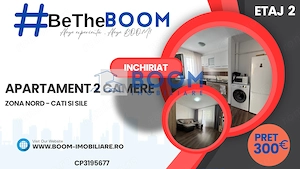 Apartament 2 camere de inchiriat | Zona Nord | Centrala proprie