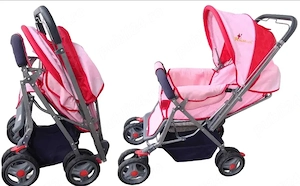 Carucior pliabil cu maner reversibil pentru fetita. Carut pentru copil