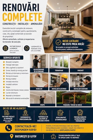 Echipa renovari interioare complete