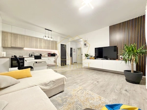 Apartament cu 3 camere mobilat si utlat, 70 mp utili, in Giroc la etajul 2.