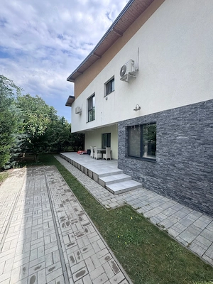 Închiriez casă lângă Pădurea Tunari   cartier privat, P+1, mobilată și utilată, curte amenajata