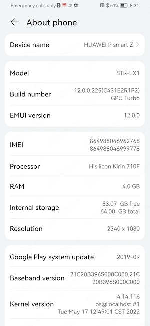 Telefon Huawei P Smart Z 2019