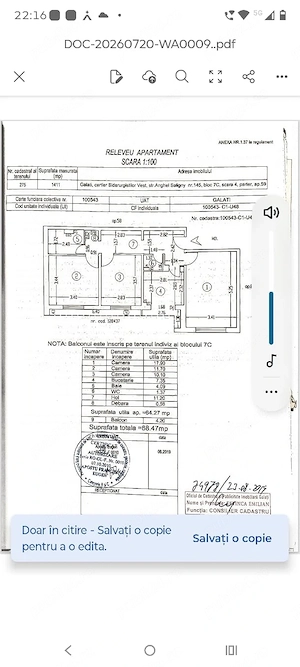 Apartament 3 camere parter cu balcon IREG pregatit de renovare 130000 euro - imagine 3
