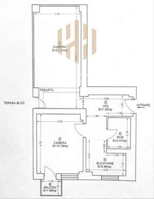 Apartament cu 2 camere - terasă de 60 mp – Zona Progresului, Str. Culturii - imagine 8