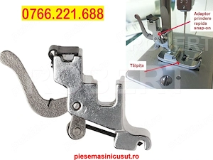 Adaptor snap-on click piciorus prindere rapida pt masina de cusut Singer Minerva Brother etc