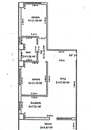 Apartament 3 camere, decomandat, Turnisor, Sibiu - imagine 7