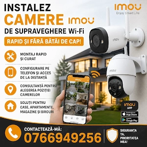 Instalez camere de supraveghere Wi-Fi   rapid și fără bătăi de cap 