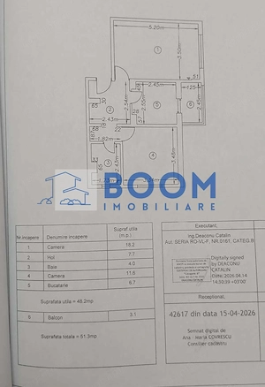 Apartament 2 camere | Centrala Termica | Bloc Anvelopat - imagine 8