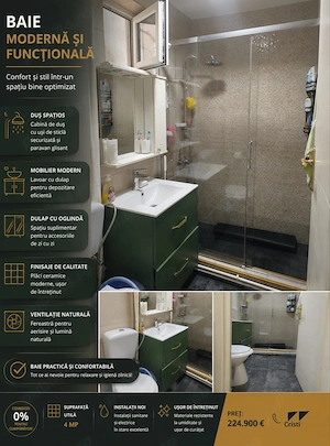 Oportunitate RARA! COMISION 0%_apt  3 C D IASI_Piața Unirii_ Etaj 2 + boxa intabulata 10mp         - imagine 7