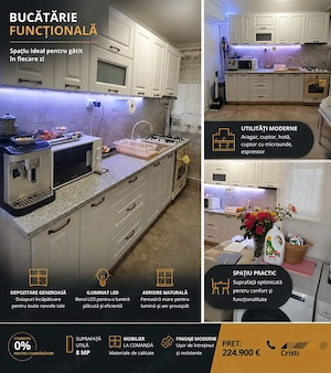 Oportunitate RARA! COMISION 0%_apt  3 C D IASI_Piața Unirii_ Etaj 2 + boxa intabulata 10mp         - imagine 5
