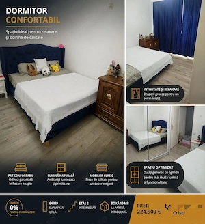 Oportunitate RARA! COMISION 0%_apt  3 C D IASI_Piața Unirii_ Etaj 2 + boxa intabulata 10mp         - imagine 4