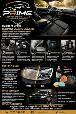 detailing auto,polish faruri , curatare chimica