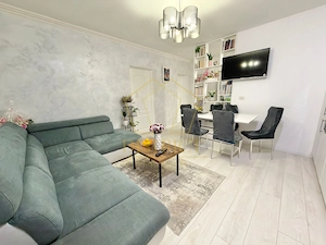 Apartament cu 3 camere, dressing si debara mobilat la etaj intermediar in Giroc.