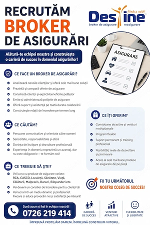 Loc de munca , broker de asigurari - imagine 2