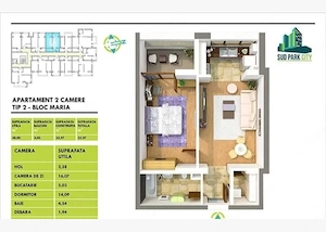 Berceni, Luica, Brancoveanu, apartament 2 camere - imagine 8