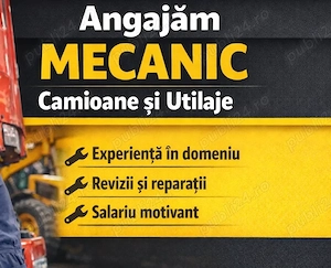 Firma de constructii angajam mecanic intretinere