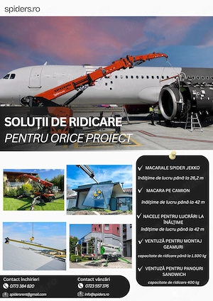 Inchiriem ultilaje pentru lucru la inaltime